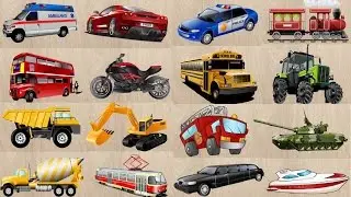 Мультики про машинки Транспорт Спецтехника Строительная техника