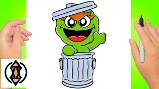 How To Draw Oscar The Grouch | Sesame Street