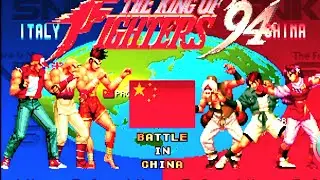 [Kof 94] Team Italy vs Team China fight battle acrade game