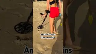 Ancient Coins Discovered🪙Is This a Hidden Treasure Hoard?🌊🫣 Subscribe to me🤍 #treasuresearch
