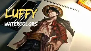 &ldquo;Luffy Watercolor Painting 🎨 | One Piece Art Process | Relaxing Anime Painting (Step by Step)&rdquo;