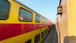 19016 Saurashtra Express Amazing High Speed Crossing Parller Running Vapi To Mumbai journey in