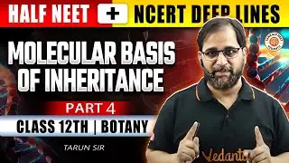 MOLECULAR BASIS OF INHERITANCE CLASS 12 PART 4 | COMPLETE CHAPTER NEET 2025 | BOTANY BY TARUN SIR