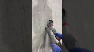 How do I cut open the cracks in my concrete?
