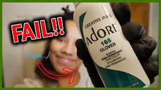 (sorta) FAIL!! Dying My Curly Hair GREEN || Adore Hair Dye