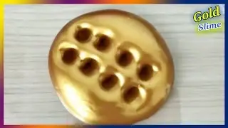 Most Satisfying Gold Slime Tutorial | Oddly Satisfying Gold Slime Video