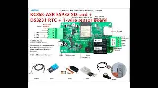 KC868-ASR ESP32 SD card + DS3231 RTC + 1-wire sensor board