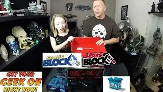 Mega Nerd Block Unboxing - Horror Block July 2016 - Bonus Comic Block Grab Block | Guru Reviews