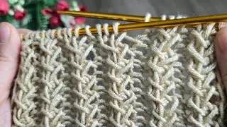 Perfect!! Easy two-needle knitting #crochet #knitting
