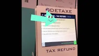 VAT Tax kiosk, Paris, France