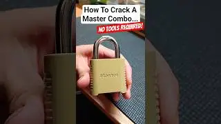 Masterlock 875D - How To Open #lockpicking #locksport #masterlock #covertinstruments