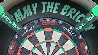 1st 3 darts 180 me vs dartbot lv 10 and subscribers