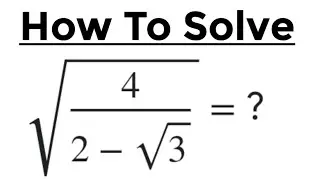 A Nice Math Square Root Problem. #viral #maths #subscribe