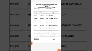 10th Public Exam time table may 2022#Shorts