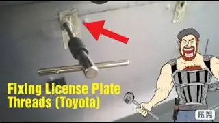 LICENSE PLATE BOLTS THREAD REPAIR - TOYOTA - LEXUS - HONDA - AUDI - VOLKSWAGEN - ACURA 