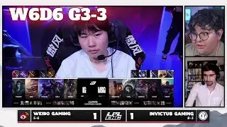WBG vs IG - Game 3 | Week 6 Day 6 LPL Summer 2025 Split 3 | Weibo Gaming vs Invictus Gaming G3
