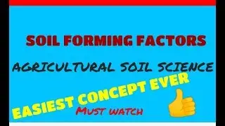 SOIL FORMING FACTORS PART-1/ Jenny's soil formation equation/active soil forming factor/passive