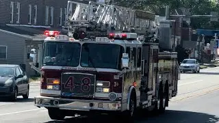 Tinicum Township Fire Company Ladder 48 & Prospect Park Fire Company Engine 8 Responding 5-27-23