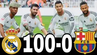 FC 25 -MESSI RONALDO NEYMAR & MBAPPE | ALL STARS |  REAL MADRID 100-0 MANCHESTER UNITED
