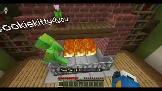 Playing Minecraft before fighting the dreaded gogmosa