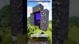 Realistic Nether Portal | Minecraft, But Death = 88% Realism! | Part-6 |@MrRishi @YugPlayz