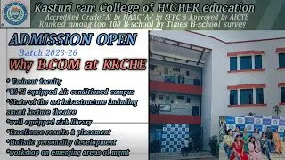WHY B.COM at Kasturi RAM College of HIGHER EDUCATION❤️ (NARELA) 110040 ggsipu