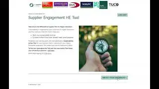 Supplier Engagement Tool Walkthrough