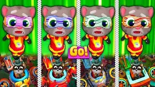 TALKING TOM HERO DASH # FOUR CITY BOSSES NEW SUITS FIGHTS VS FOUR SUPER HERO TOM BREAK PRISON SAVE