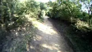 Westridge Trail Mountain Bike Downhill Section from Archery Range to the stream.
