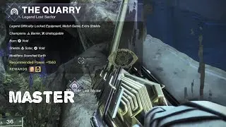 Destiny 2 THE QUARRY Lost Sector Master Solo | Location In The EDZ | S17