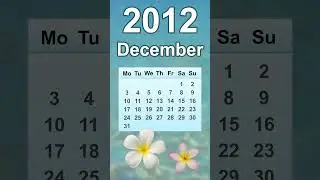 December 2012 Calendar