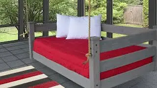 Homestead Hanging Day Bed - Easy Breezy Porch Swings