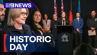 Indigenous treaty introduced to Victorian parliament | 9 News Australia