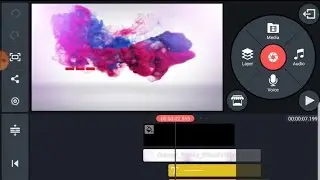 How to Make Colorful Smoke Reveal Text Animation intro in Kinemaster in Hindi/Urdu