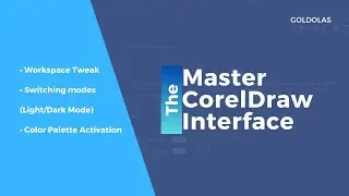 Personalize Your CorelDraw Workspace: Color Palette and Dark Mode Tutorial | Goldolas