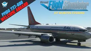 South African Airways (SAA) PMDG 737-600 Princess Juliana International Flight /Landing