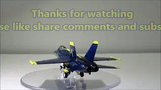 F-18 Blue Angel Scale Dragon Model Kit complete build.