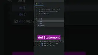 Removing Elements From Python Lists | Python Shorts