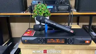 Mic kh&ocirc;ng d&acirc;y cao cấp JBL KMC18.Sản phẩm chất lượng,chất &acirc;m hay,h&uacute;t mic,h&aacute;t nhẹ.