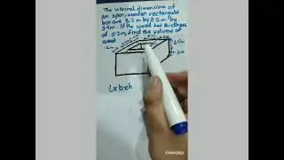 How to calculate the volume of a hollow cuboid