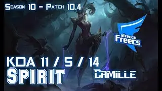 AFs Spirit CAMILLE vs KINDRED Jungle - Patch 10.4 KR Ranked