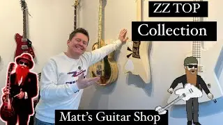 The ZZ TOP Dusty Hill / Billy F Gibbons guitar collection just arrived at the shop!