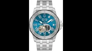 Bulova Marc Anthony Men's Automatic Marine Star Stainless Steel Watch,  (Model:98D184)
