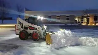 Bobcat A770 and HLA snow wing Bobcat toolcat and sweeper
