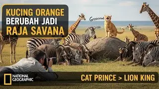 AI Cinematic Short Film: Orange Cat Rules the Savannah Like a Lion King