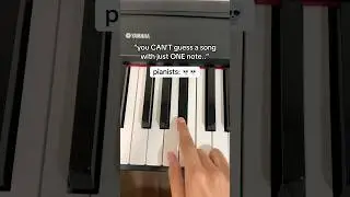 Can You Guess The Song With ONE NOTE..? 🤔👀 #piano #pianotutorial