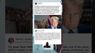Trump sends a NEW message to SUPER BOWL & Bad Bunny #trump #badbunny #superbowl  #shorts