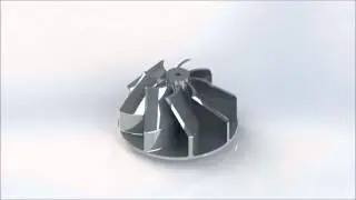 SolidWorks 2012,,, Radial Turbine Animation HD