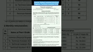 Konkan Railway Assistant Electrical Engineer, Technical Assistant Recruitment 2025 #railway