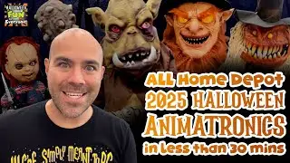 2025 Halloween Decor Spooky Home Depot Store Tour & Animatronics Demos  - Halloween Fun For Everyone